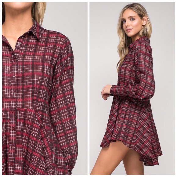 ❤️LAST 1! Plaid button down blouse! - Picture 7 of 7